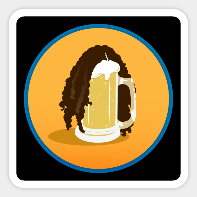 Beer'd Al Sticker by beerdalpodcast